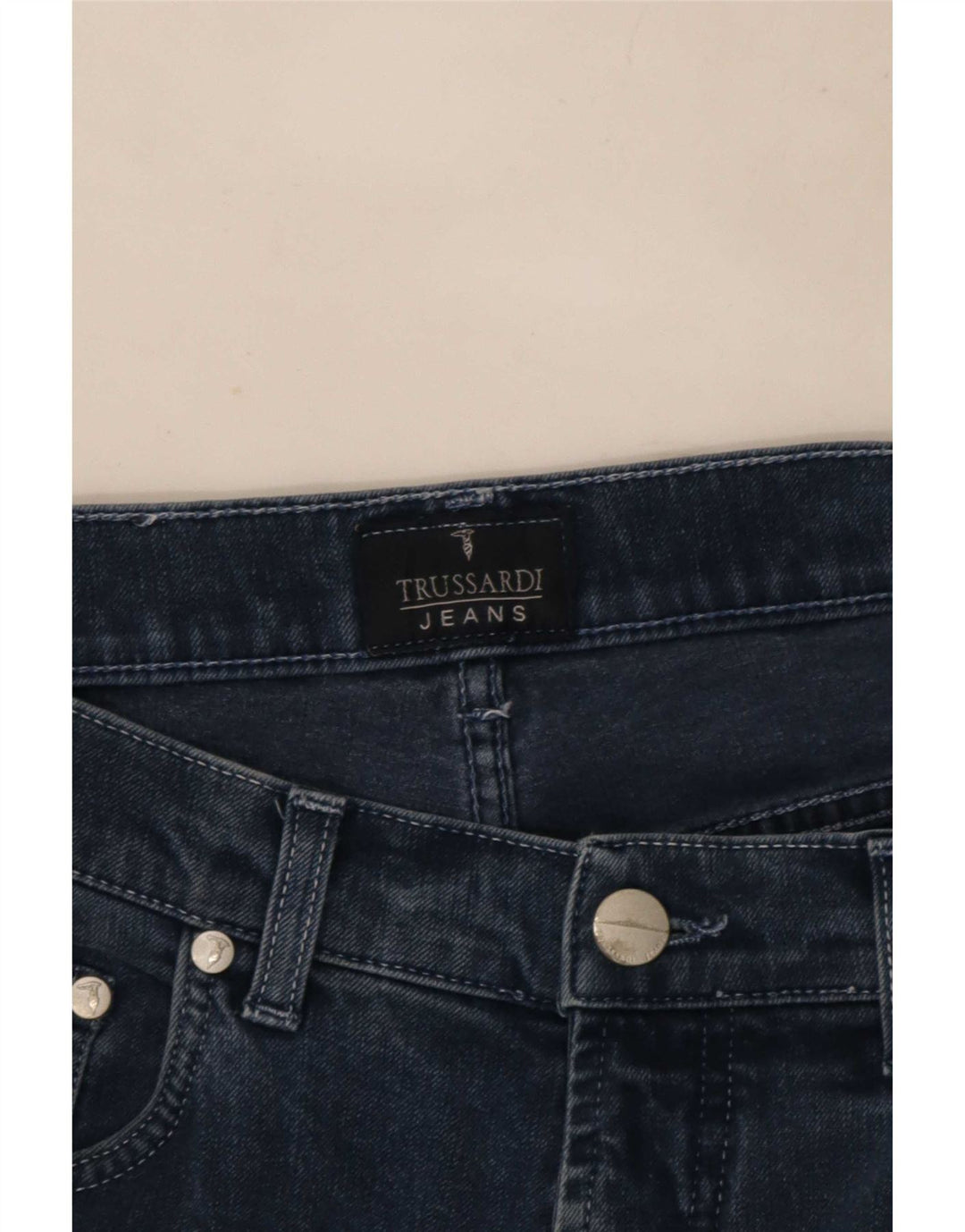 Jeans Slim Uomo Trussardi W28 L28 Blu Navy