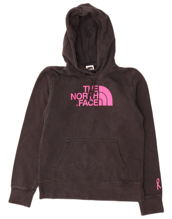 THE NORTH FACE Maglione con cappuccio grafico oversize da donna UK 10 piccolo nero