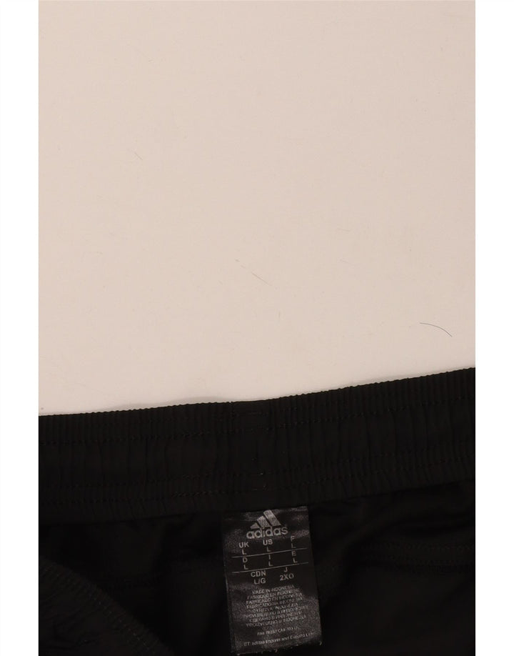 Pantaloncini sportivi Adidas Climacool da uomo grandi in poliestere nero