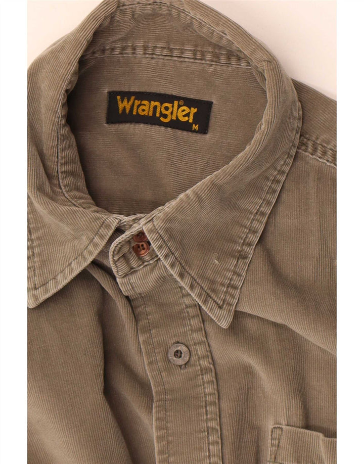 Camicia da uomo in velluto a coste Wrangler grigio medio
