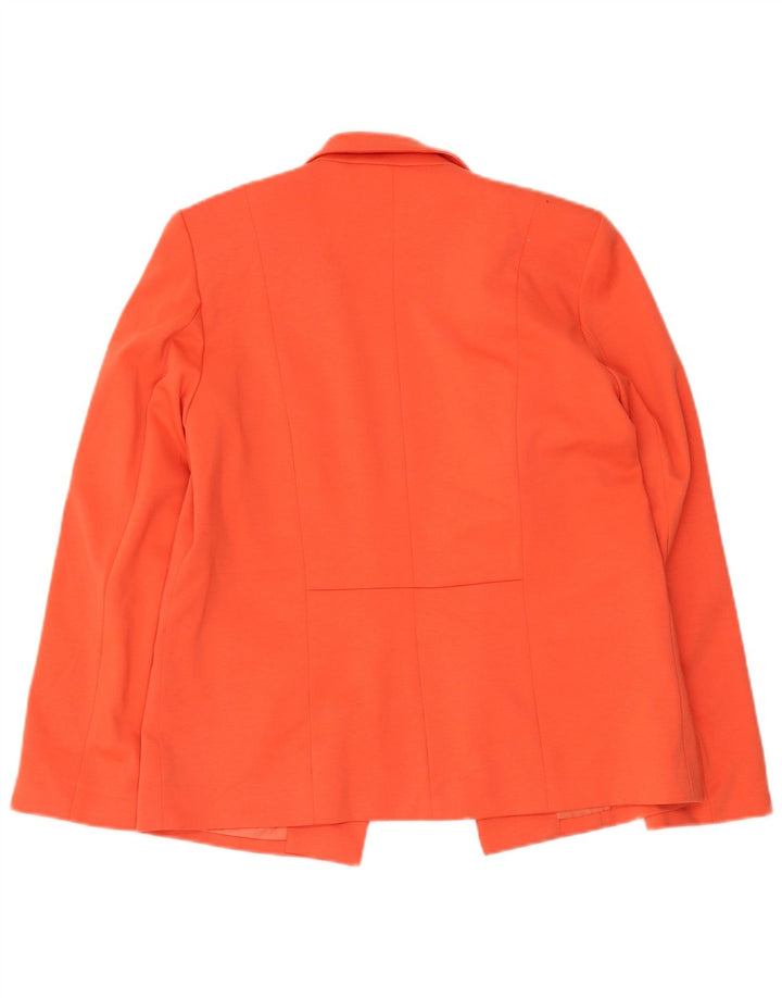 Giacca blazer aperta da donna Oasis UK 12 Poliestere arancione medio