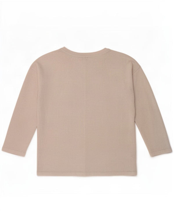 Top Zara Trafaluc da donna a maniche lunghe UK 14 medio bianco