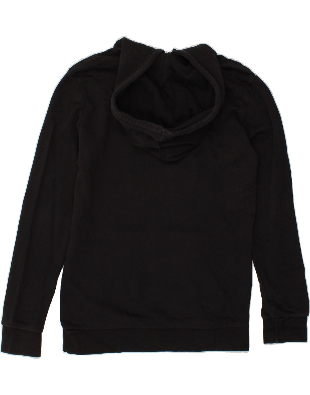 ADIDAS Mens Graphic Hoodie Jumper Small Black Vintage Adidas and Second-Hand Adidas from Messina Hembry 
