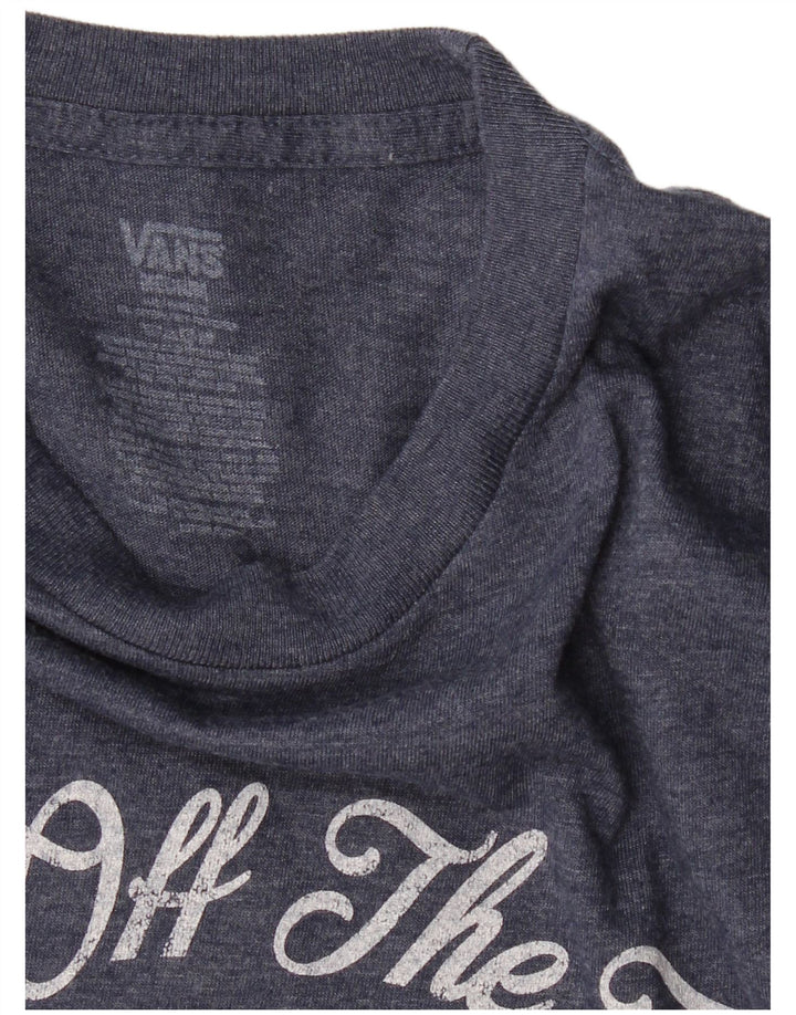 T-shirt grafica da uomo VANS Top medio blu navy