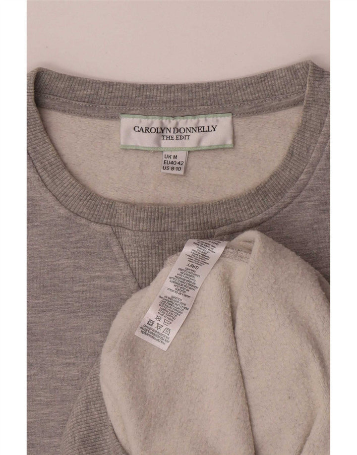 Carolyn Donnelly Felpa oversize da donna Maglione UK 14 Grigio medio