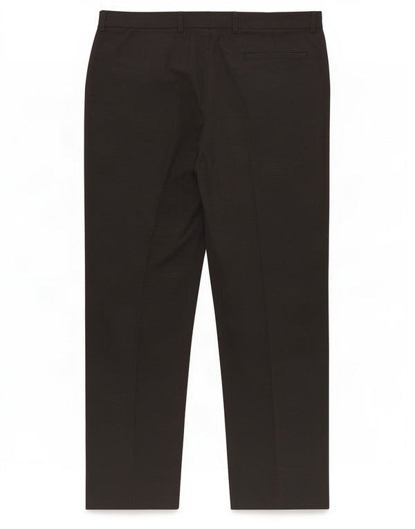 Pantaloni da abito dritti su misura da uomo Marks & Spencer W38 L31 poliestere grigio