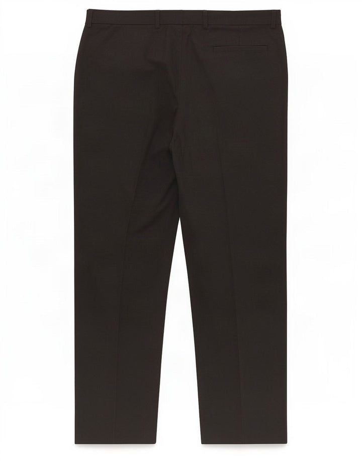 Pantaloni da abito dritti su misura da uomo Marks & Spencer W38 L31 poliestere grigio