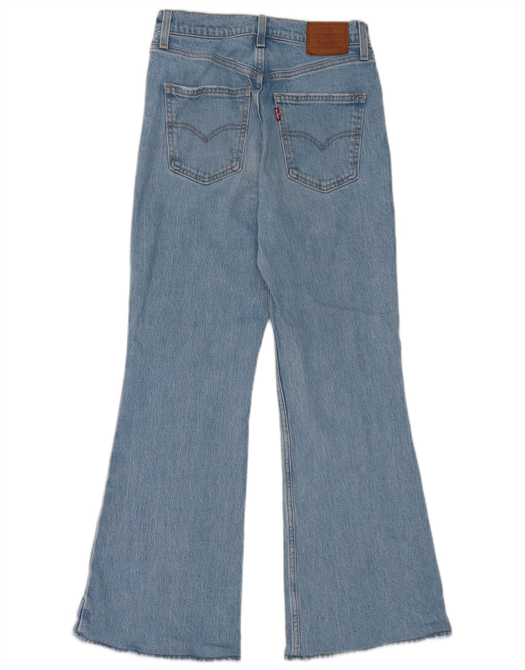 Jeans Levi's da donna svasati a vita alta effetto vissuto W26 L27 cotone blu