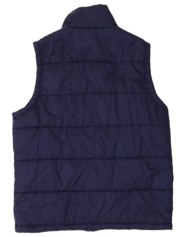Gilet imbottito da uomo Kappa UK 40 Large blu navy in poliammide