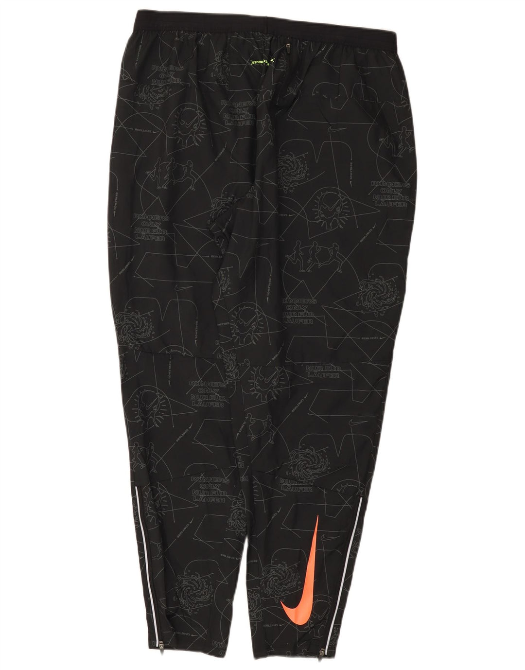 Pantaloni da tuta da donna Nike Dri Fit con motivo astratto UK 18 XL Nero