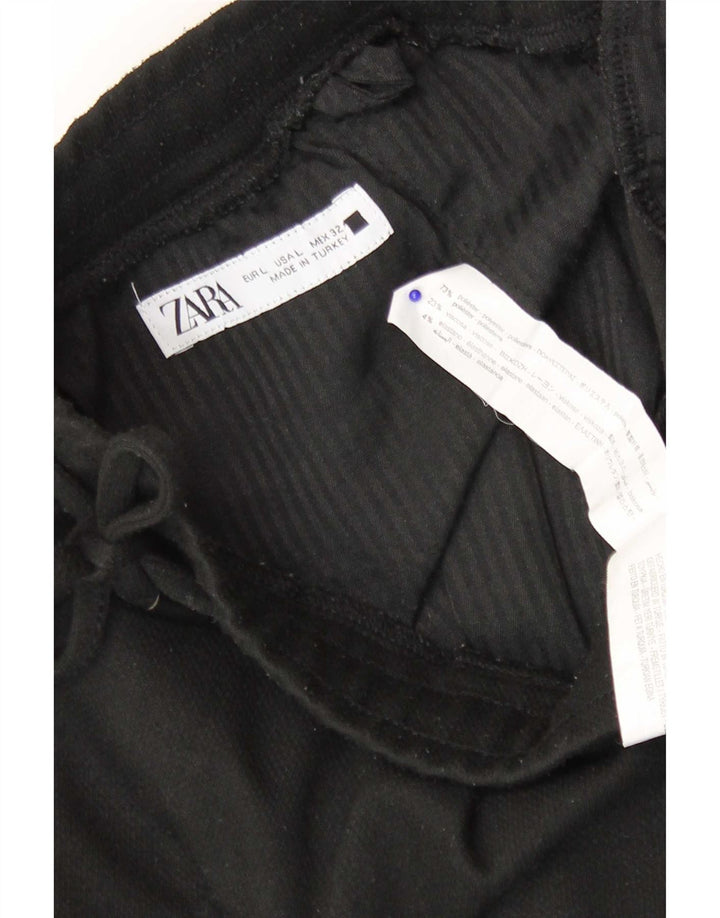 Pantaloncini sportivi da uomo Zara grandi neri in poliestere