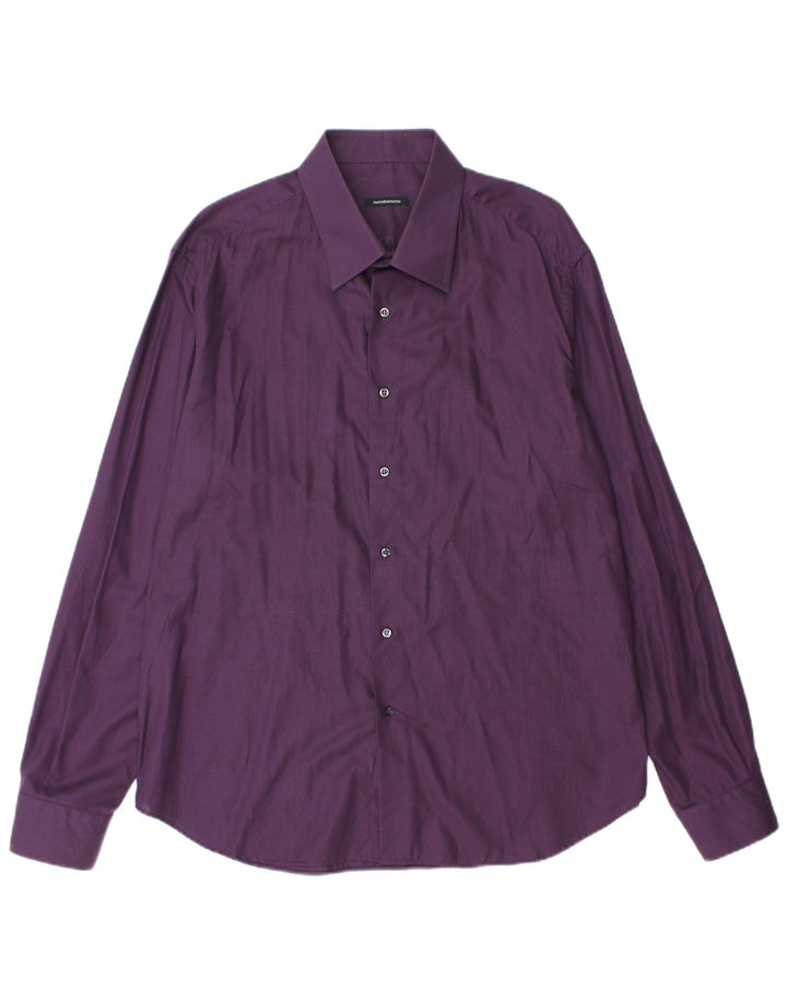 Camicia da uomo ROCCOBAROCCO Taglia 18 45 2XL Cotone viola