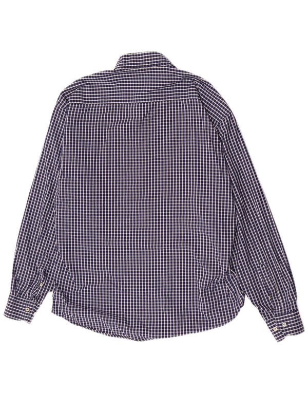 Camicia Fila da uomo vestibilità regolare in cotone a quadretti blu navy medio