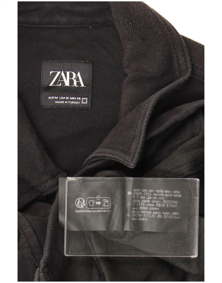 Giacca utility da uomo Zara UK 38 cotone nero medio