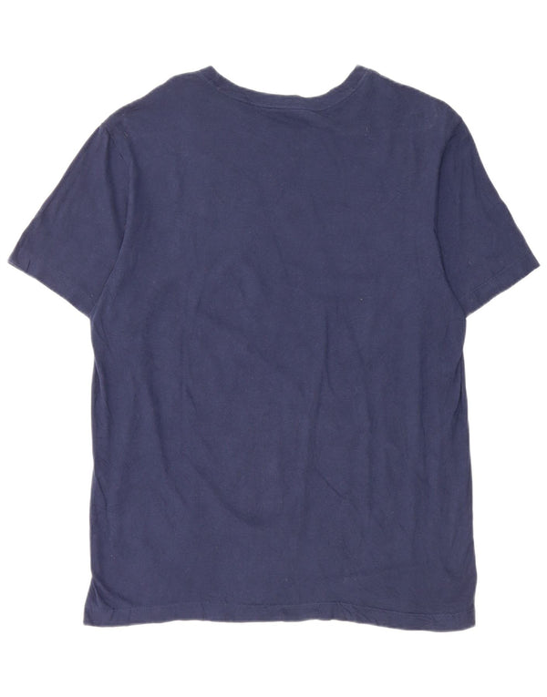 T-shirt grafica da uomo Nike Wrigleyville Top in cotone blu navy medio