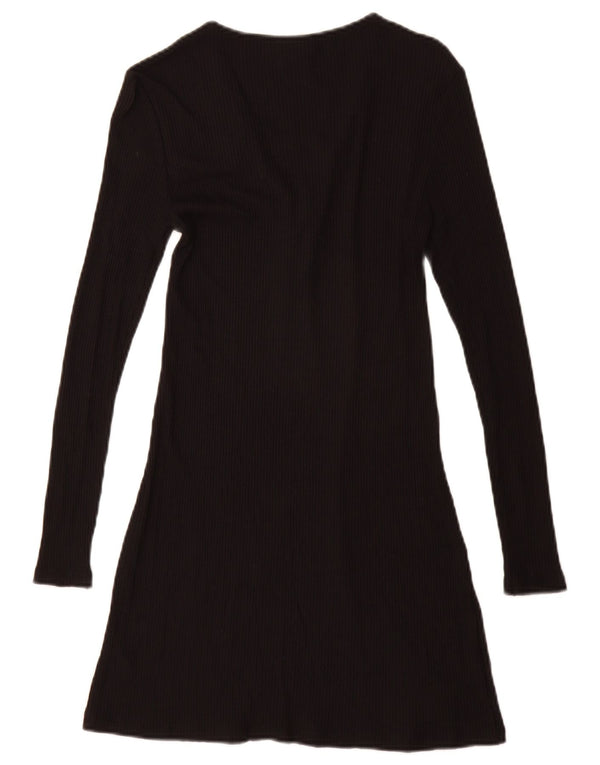 Topshop Abito da donna Petite Jumper UK 8 Small in viscosa nera