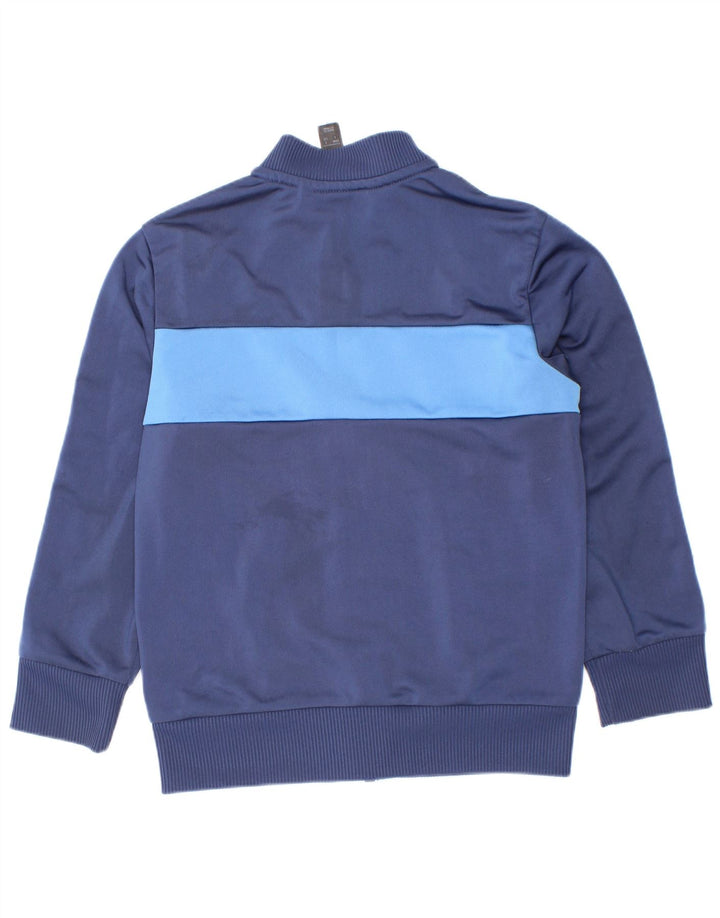 Giacca da tuta da ragazzo Adidas 5-6 anni in poliestere color block blu navy