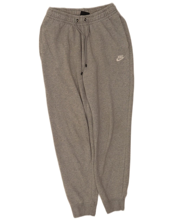 Nike Womens Tracksuit Trousers Joggers UK 12 Medium  Grey Cotton