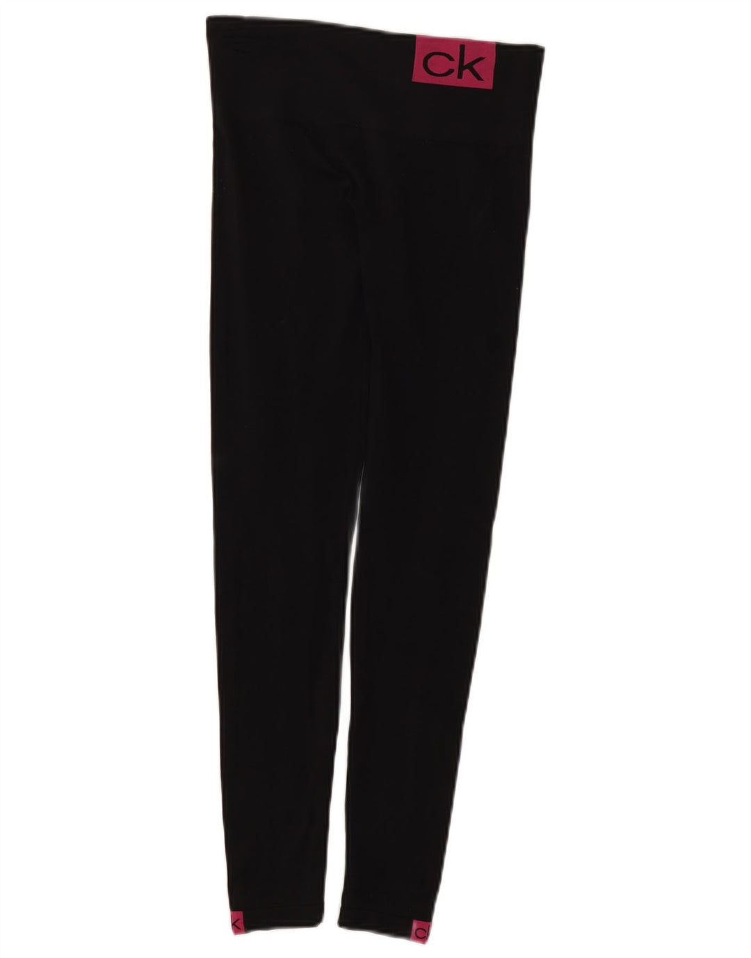 Leggings grafici da donna Calvin Klein UK 8 Small Nero Poliammide
