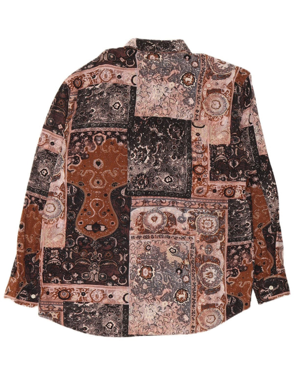 Camicia vintage da uomo patchwork medio multicolore