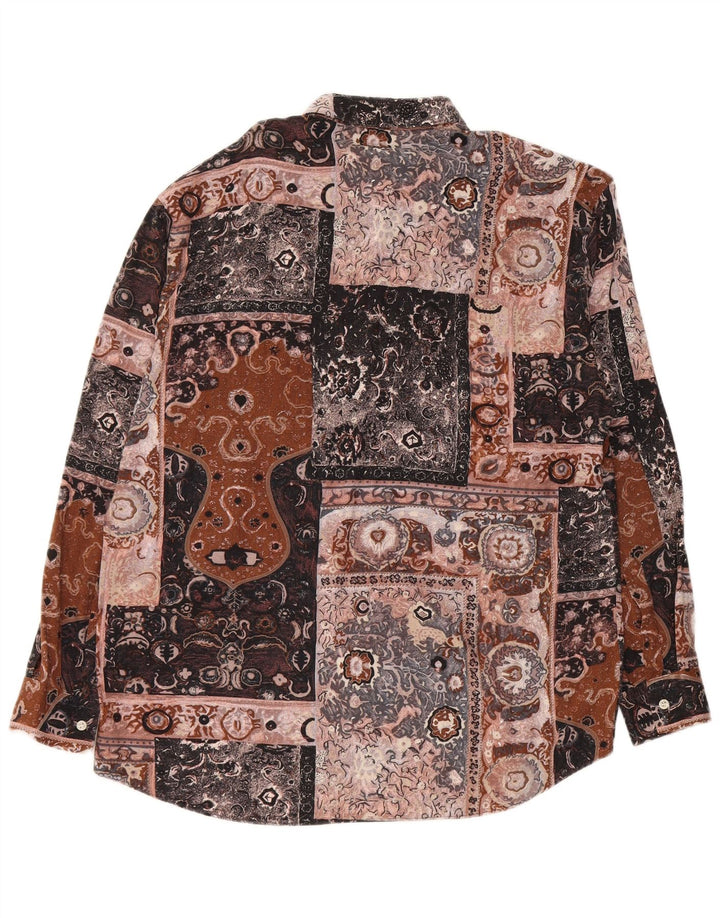 Camicia vintage da uomo patchwork medio multicolore