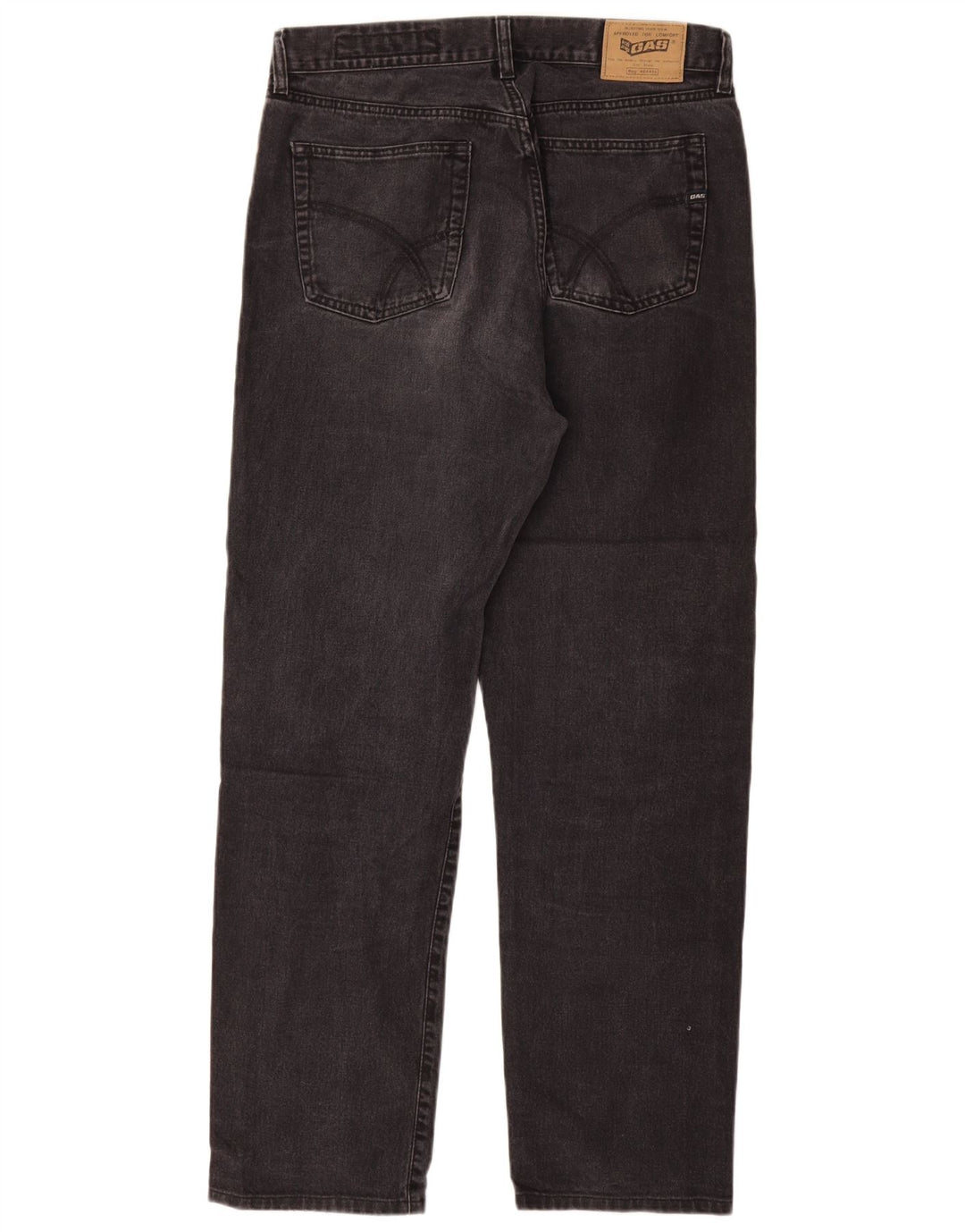 Jeans dritti Dakota da uomo GAS W34 L32 cotone nero