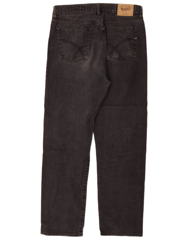 Jeans dritti Dakota da uomo GAS W34 L32 cotone nero