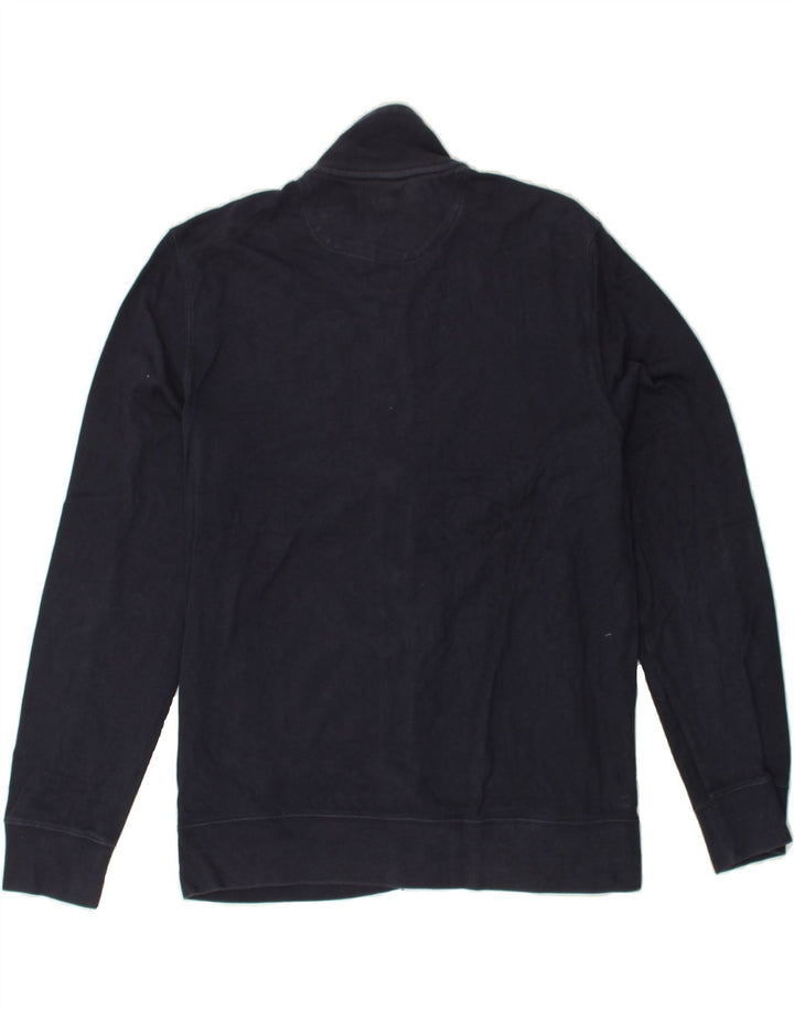 MASSIMO DUTTI Womens Tracksuit Top Jacket UK 16 Large Navy Blue Cotton | Vintage Massimo Dutti | Thrift | Second-Hand Massimo Dutti | Used Clothing | Messina Hembry 