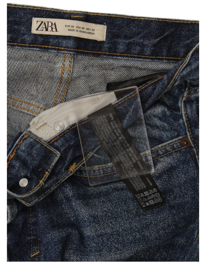 Jeans slim da donna Zara EU 38 Small W30 L26 Cotone blu