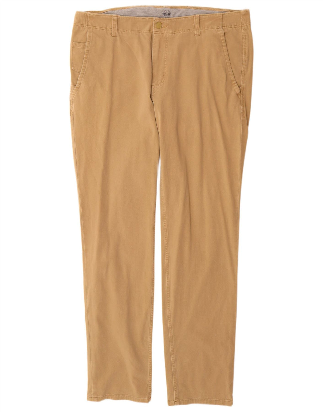 DOCKERS Pantaloni chino slim da uomo W36 L32 Cotone beige