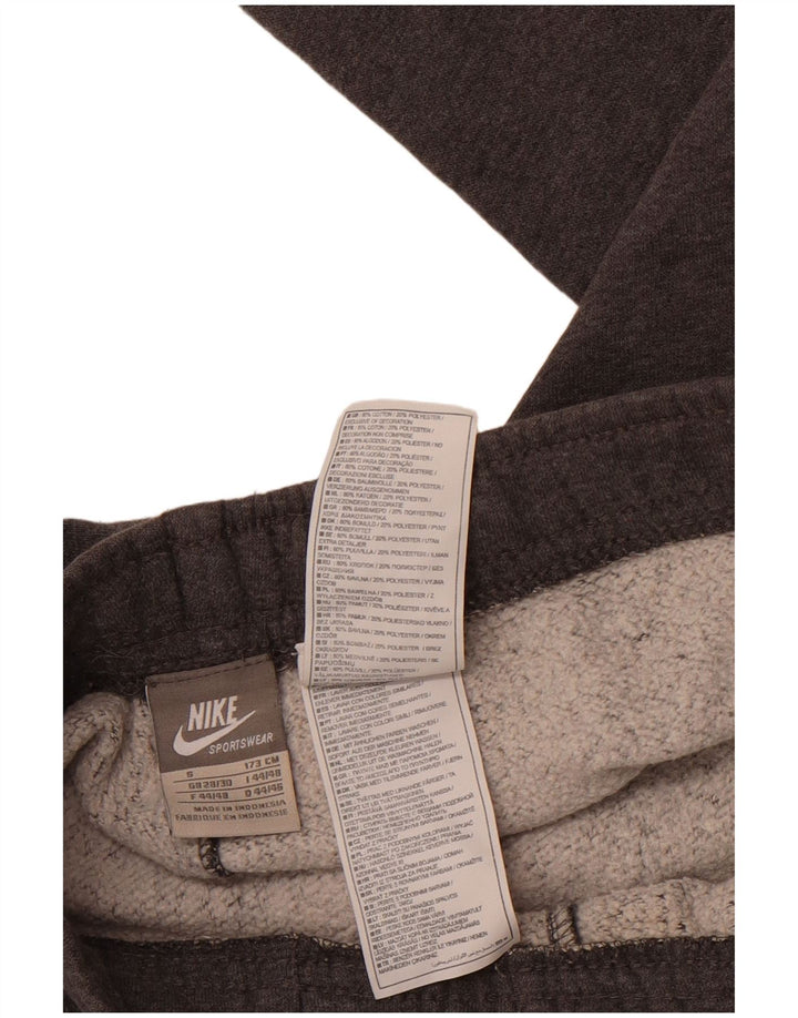 Pantaloni da tuta con grafica Nike da uomo, pantaloni da jogging, piccoli, in cotone grigio, sportivi