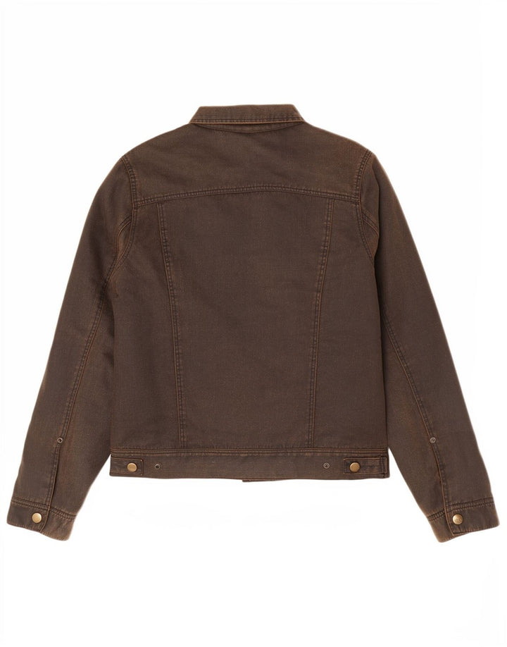Giacca da donna in cotone cerato Obey UK 14 Cotone marrone medio