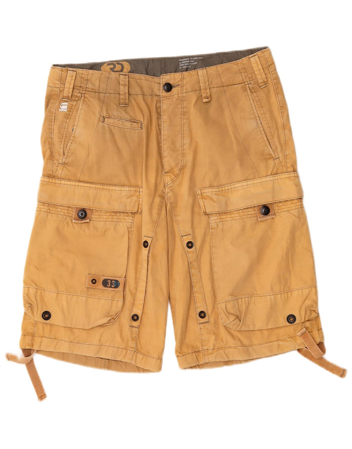 Pantaloncini cargo grafici da uomo G-Star W32 cotone beige medio