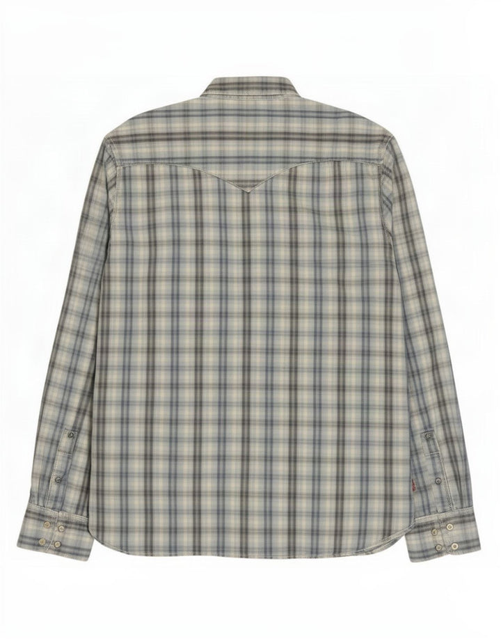 Camicia Levi's da uomo in cotone a quadri grandi blu