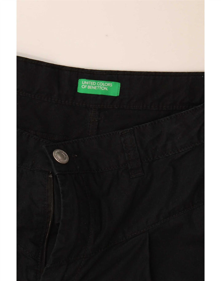 Pantaloncini di jeans da donna Benetton W28 medio neri