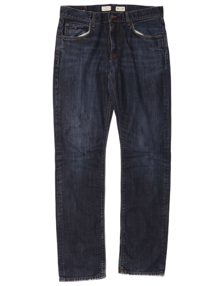 Tommy Hilfiger Uomo Mercer Regular Fit Jeans dritti W34 L34 Blu Navy