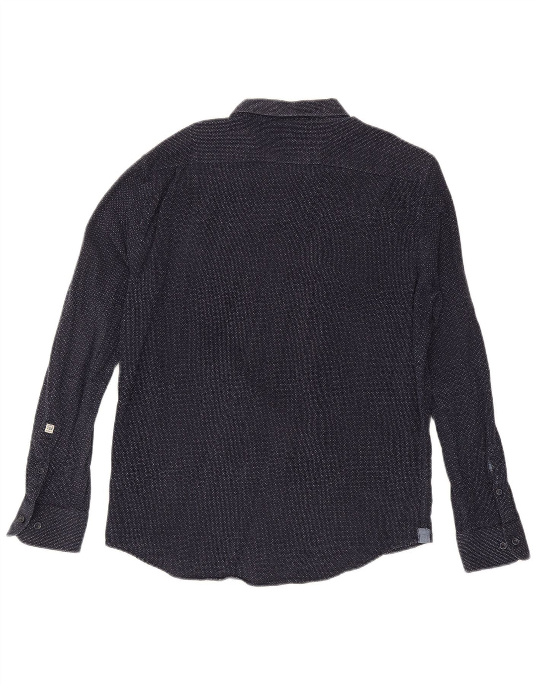 Camicia da uomo PEPE Jeans XL in cotone maculato blu navy