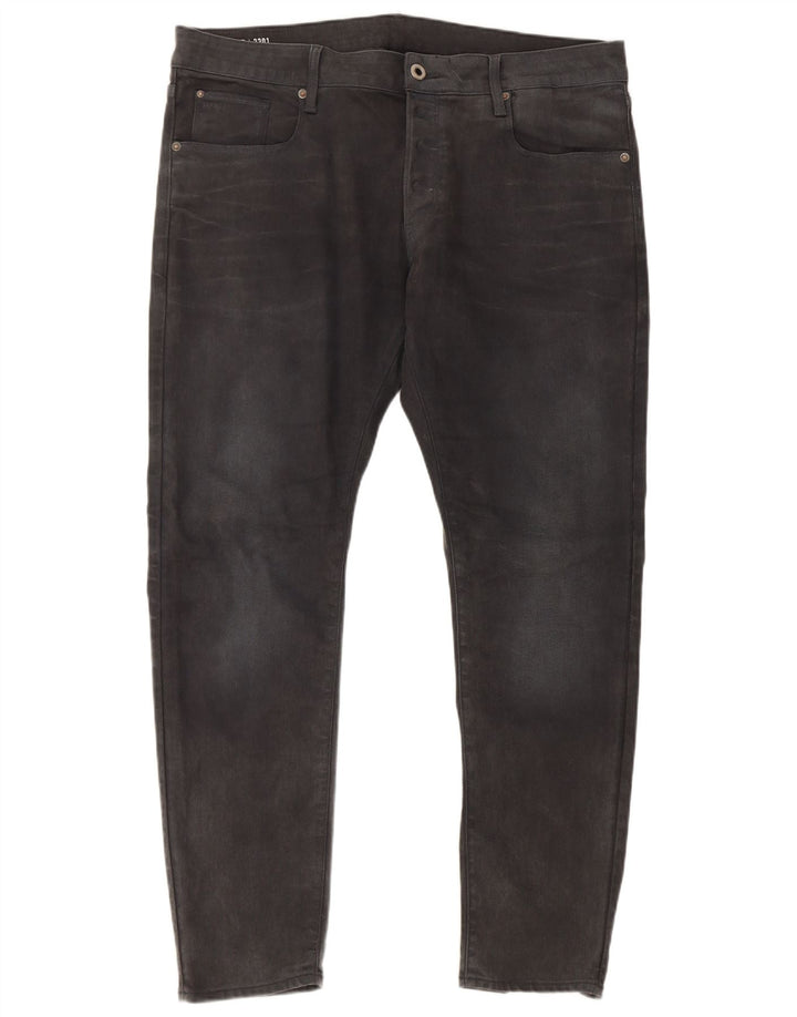 Jeans slim da uomo G-Star 3301 W40 L32 cotone grigio