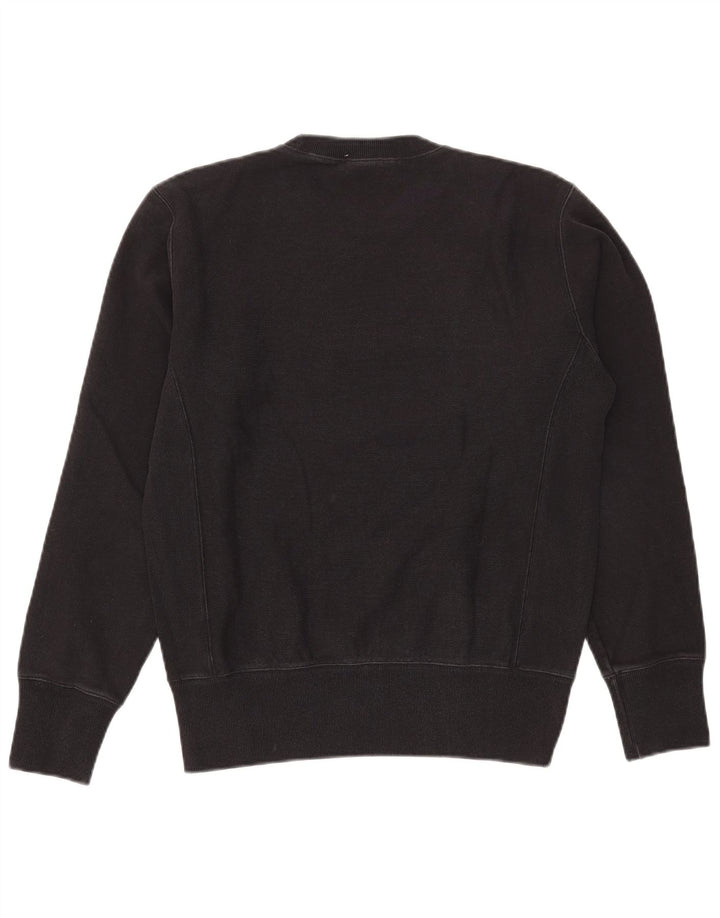 Felpa con grafica Champion Reverse Weave da uomo in cotone nero medio