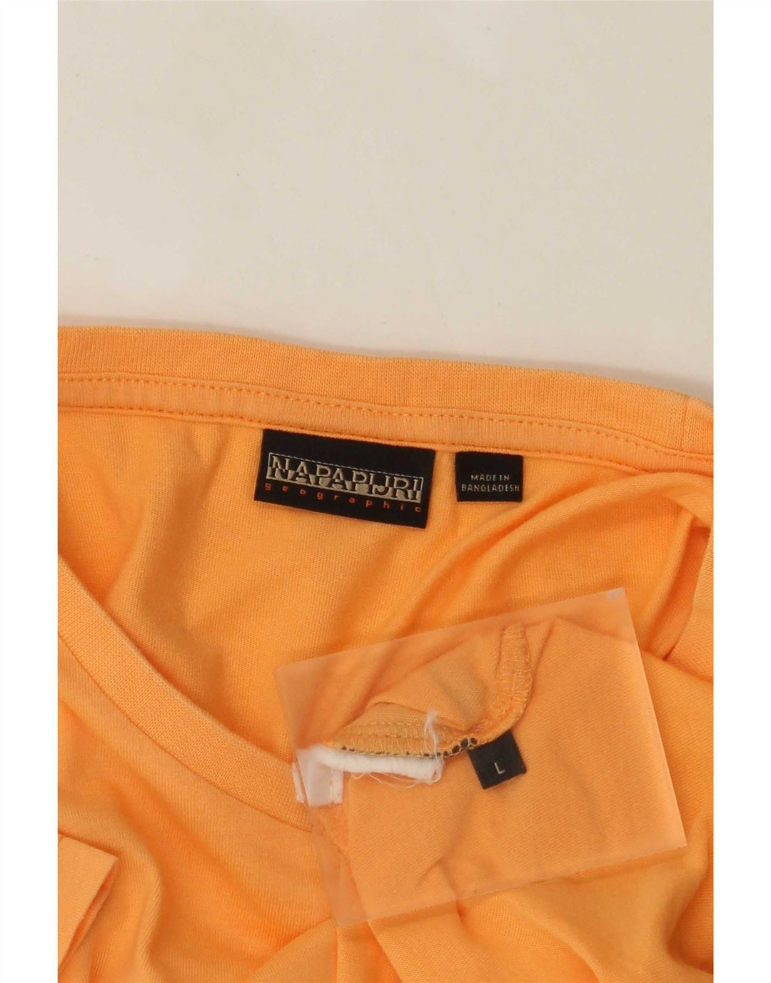 T-shirt geografica da uomo NAPAPIJRI Top grande arancione