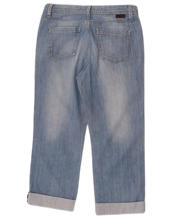 Jeans Capri dritti da donna Boden UK 10 piccoli W30 L23 cotone blu