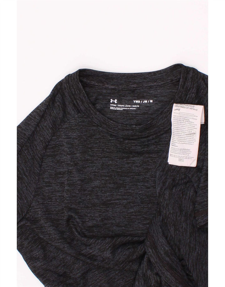 Maglietta Under Armour da bambino 9-10 anni in poliestere screziato grigio medio