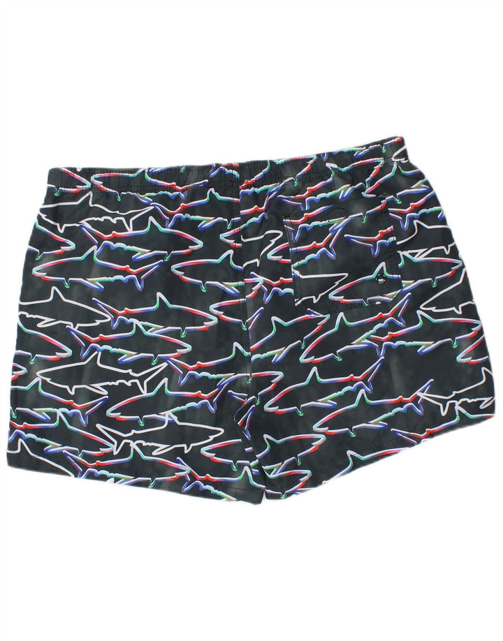MAUI AND SONS Mens Abstract Pattern Swimming Shorts 2XL Green Polyester