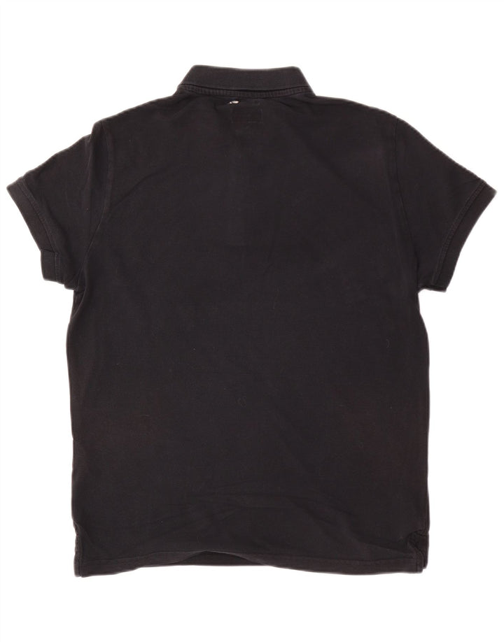 Polo Armani Jeans da uomo su misura in cotone nero medio