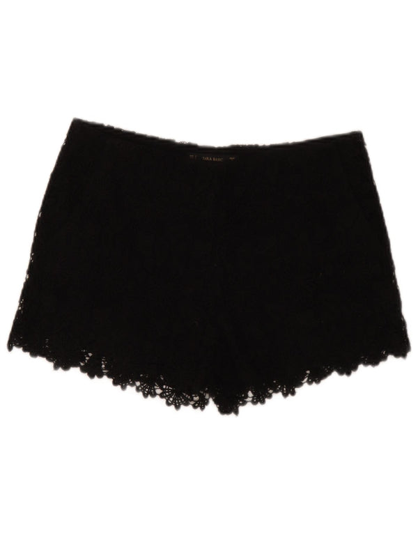 Pantaloncini casual da donna Zara piccoli W26 neri floreali