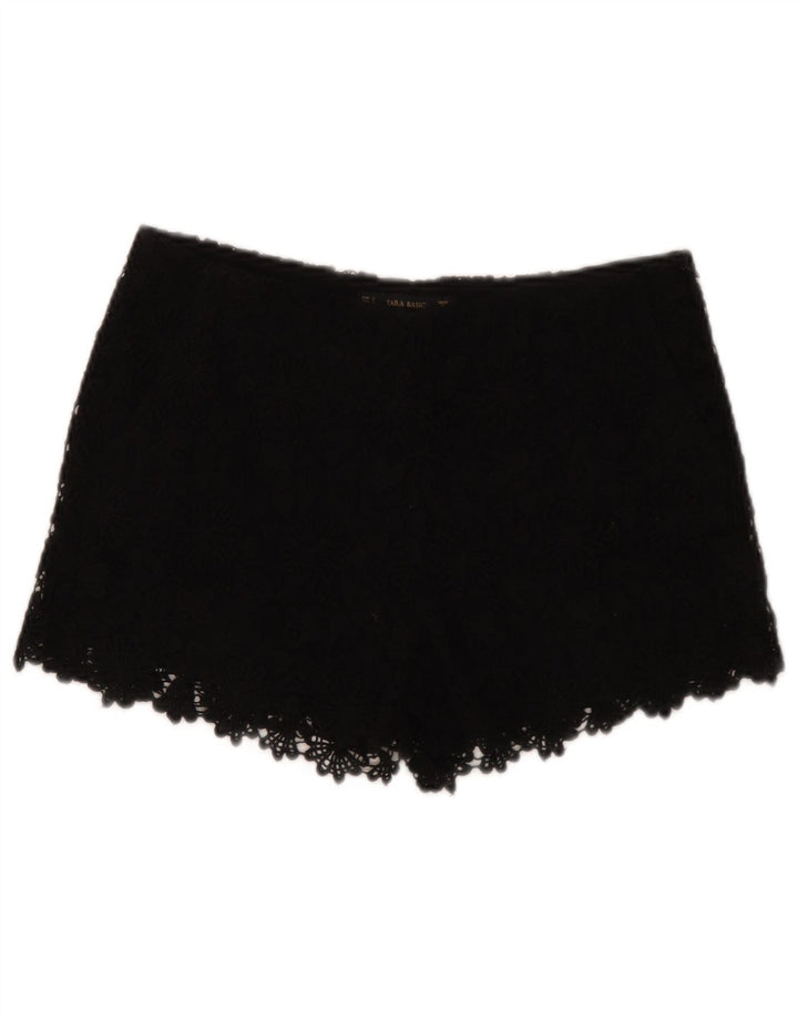 Pantaloncini casual da donna Zara piccoli W26 neri floreali