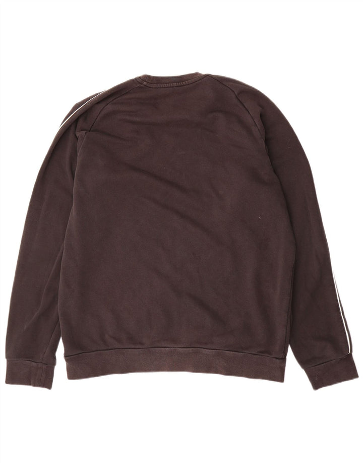 Felpa Adidas Uomo Maglione Grande Cotone Nero