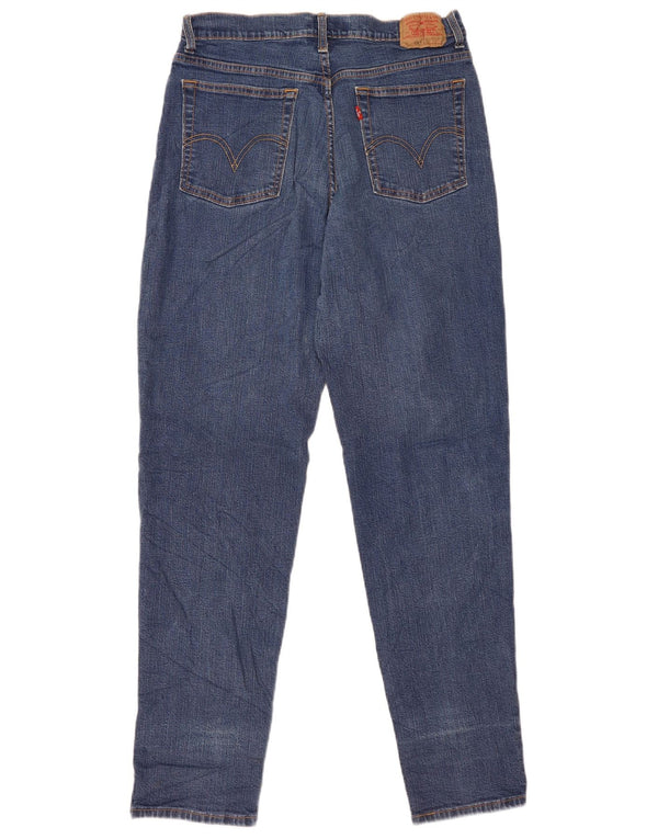 Jeans Levi's da donna 512 slim affusolati a vita alta taglia 14 grande W32 L33 blu