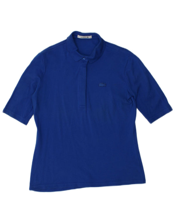 Polo da donna LACOSTE taglia 40 cotone blu medio