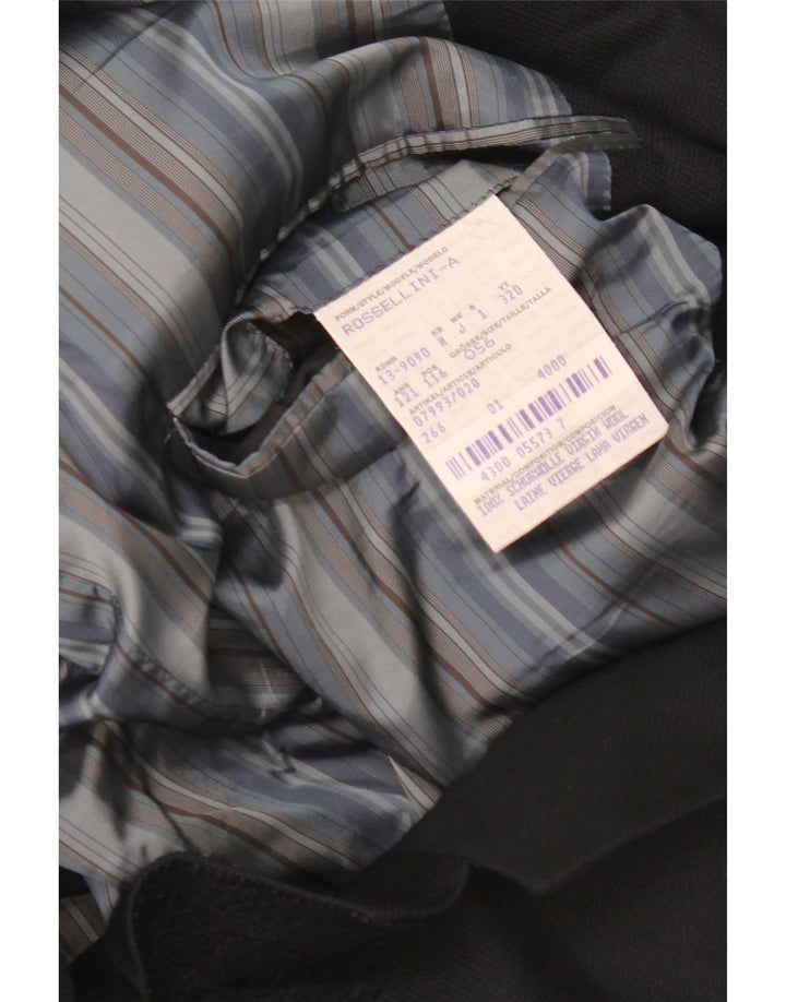 Giacca blazer da uomo a 3 bottoni Hugo Boss EU 56 3XL lana vergine nera